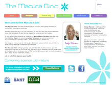 Tablet Screenshot of macuraclinic.co.uk